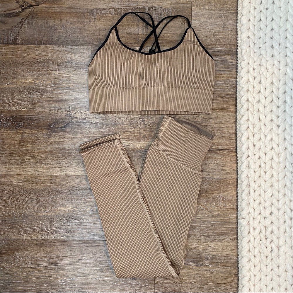 Good American Active Essentials Ribbed Set